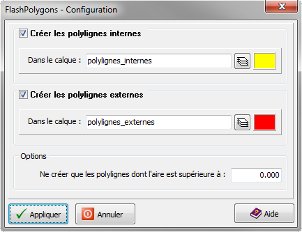 FlashPolygons - Configuration