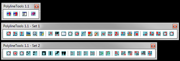 Barres d'outils PLineTools